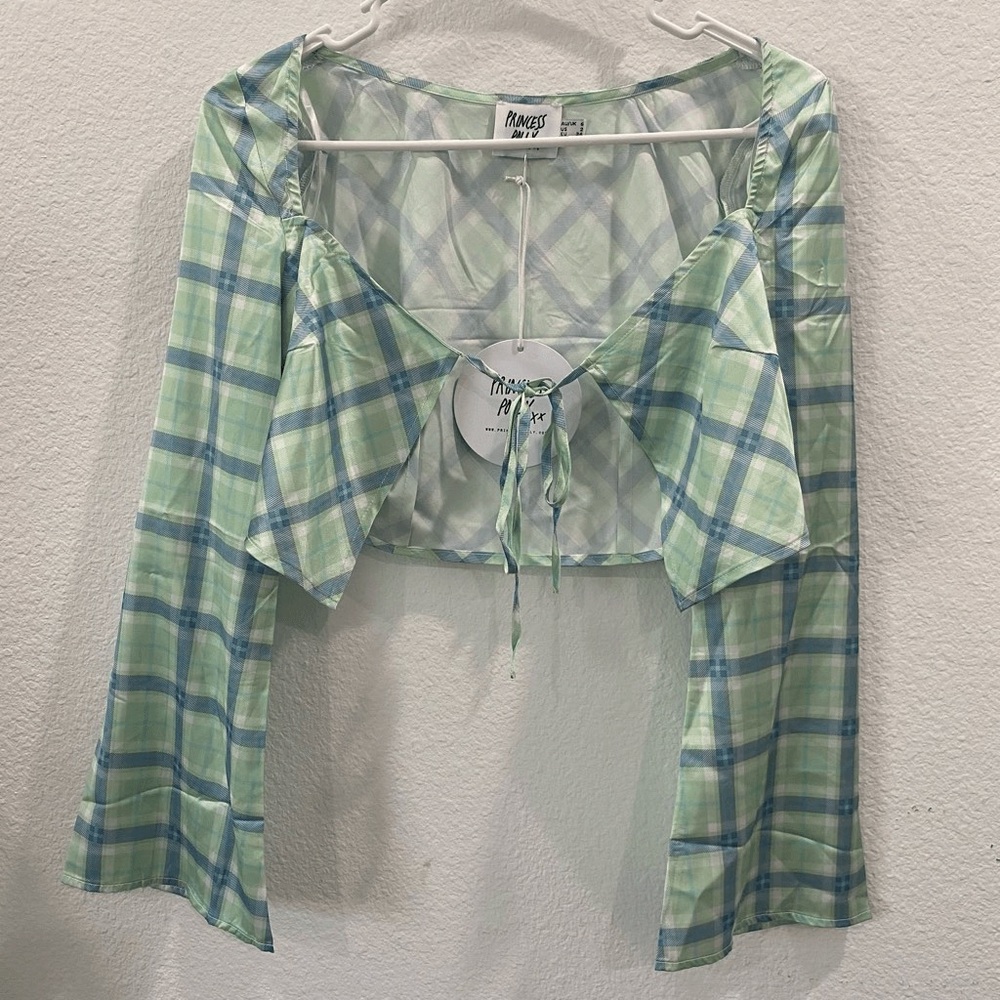 Princess Polly Sheena set green check